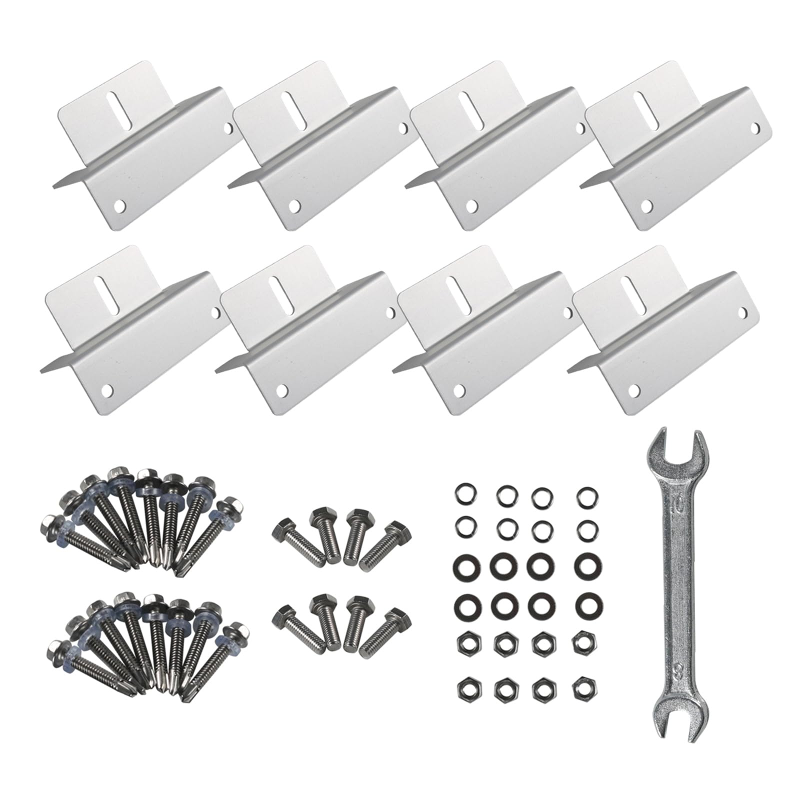 Mllepjdh 4/8set Photovoltaic Solar Panel Mount Zubehör Endklemme Aluminiumlegierungshalterung Für Solarpanel Mllepjdh 4/8set Photovoltaic Solar Panel Mount Zubehör Endklemme Aluminiumlegierungshalterung Für Solarpanel von Mllepjdh