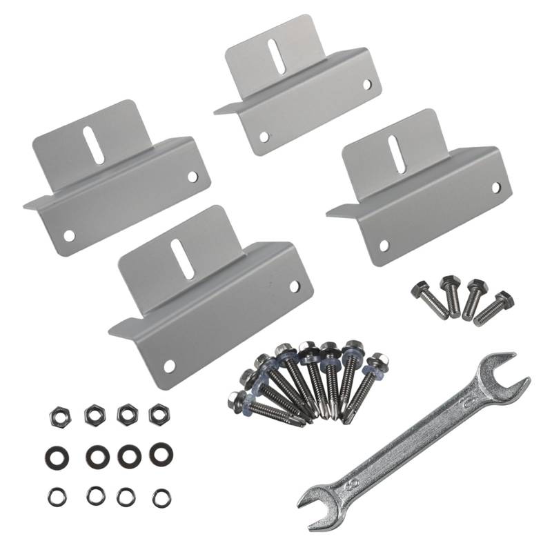 Mllepjdh 4/8set Photovoltaic Solar Panel Mount Zubehör Endklemme Aluminiumlegierungshalterung Für Solarpanel von Mllepjdh