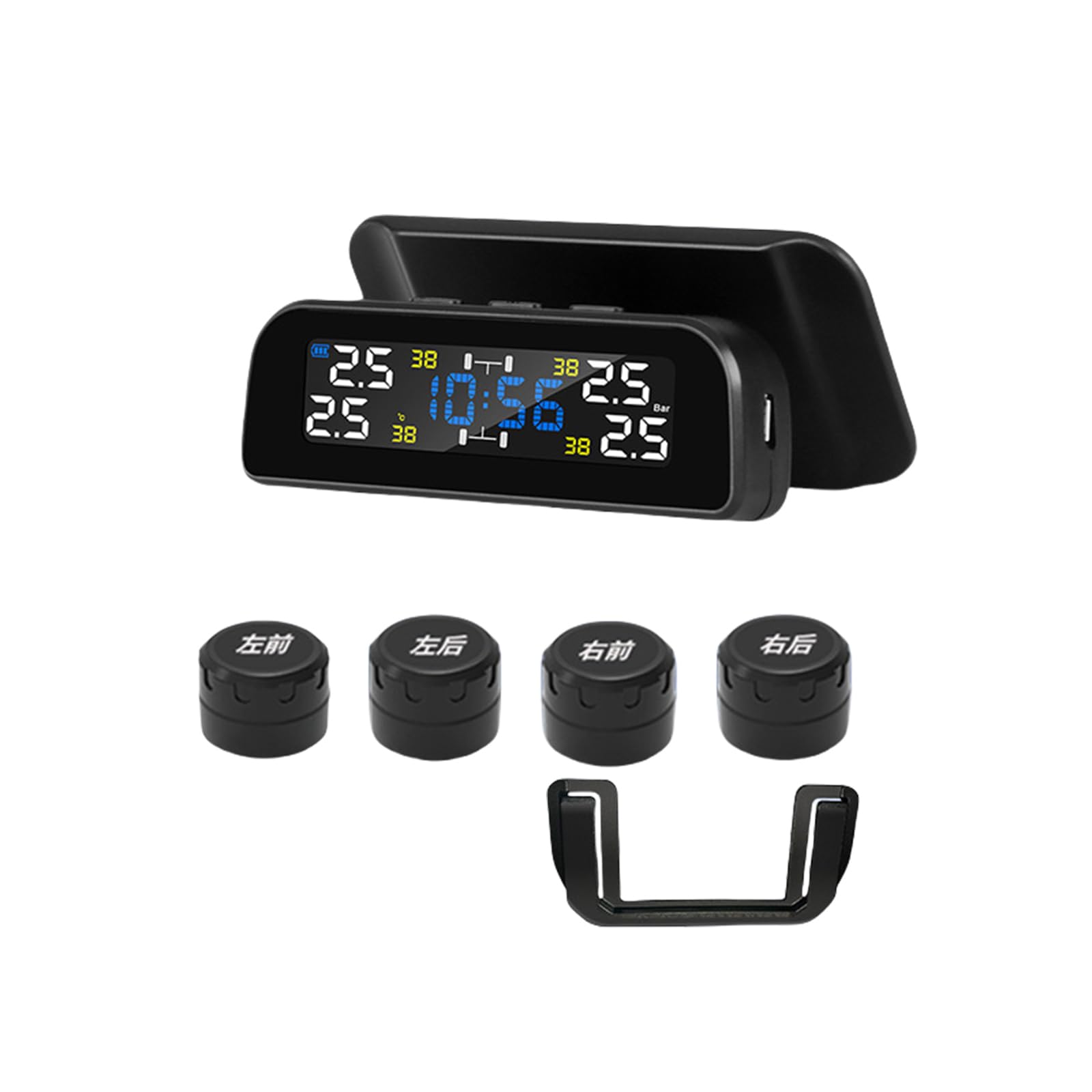Mllepjdh Auto Solarenergie Reifendrucküberwachungssysteme Mit 4 Radreifen Externe Sensoren Und Hörbare Warnungen Für EIN Sicheres Mllepjdh Auto Solarenergie Reifendrucküberwachungssysteme Mit 4 Radreifen Externe Sensoren Und Hörbare Warnungen Für EIN Sicheres von Mllepjdh