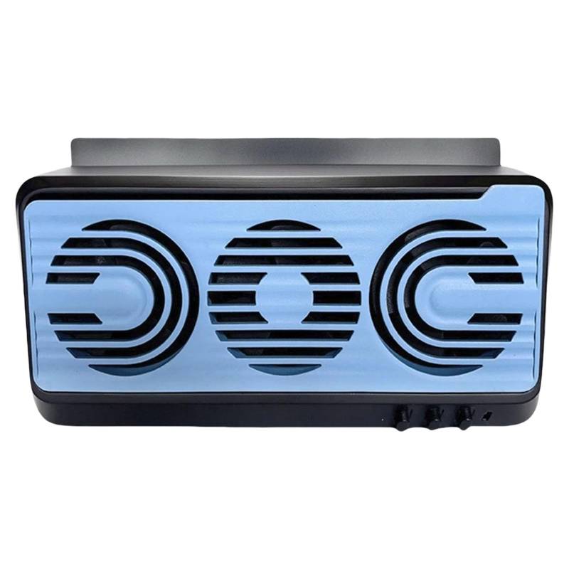 Mllepjdh Tragbare Energieeinsparung Solarauto Lüftungslüfter 3 Lüfterkühlsysteme Für Verbesserte Luftqualitätsgeruchsreduzierungskomfort von Mllepjdh