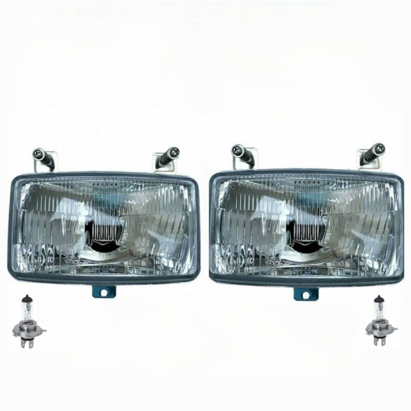 MelTruck® 2x H4 Scheinwerfer 12V 24V Fernlicht und Abblendlicht Traktor Deutz Fahr Agrotron mit Glühbirnen 12V von Mlx
