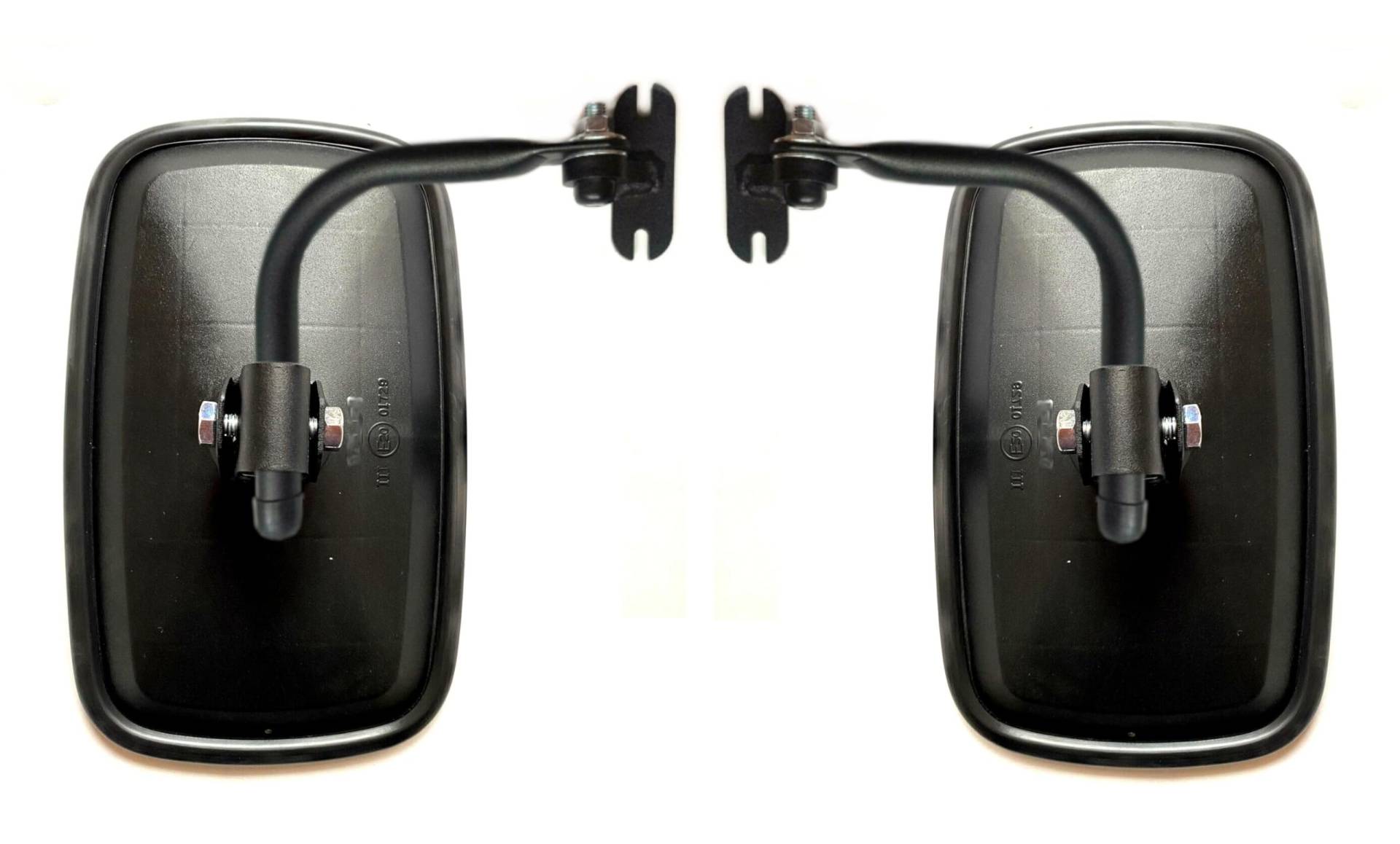 MelTruck® 2x Außenspiegel Rückspiegel 232x145 mm ø15 ø18 E20 Bagger Traktor Spiegelhalter von Mlx