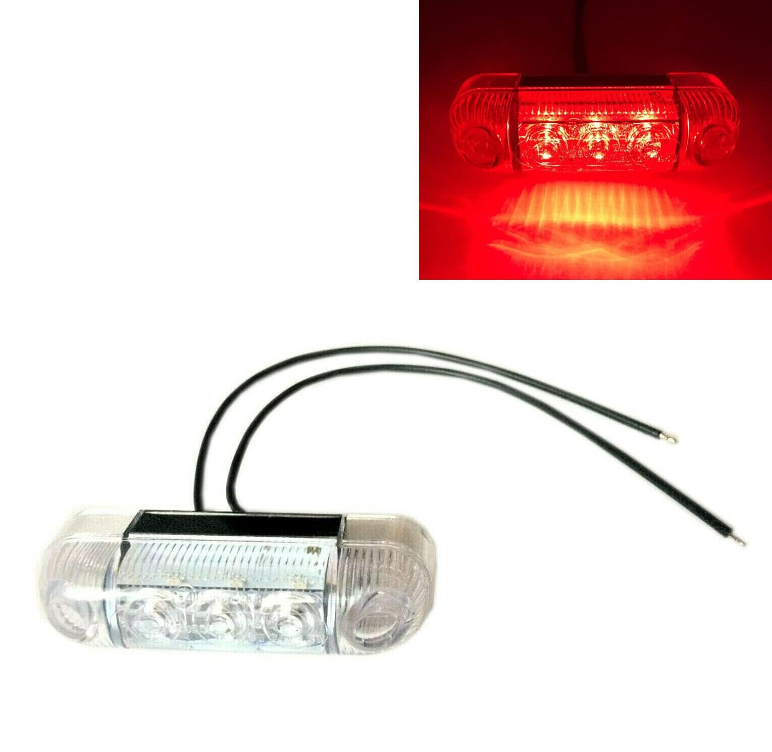 MelTruck® Rote LED Umrissleuchte Positionsleuchte hinten 12V 24V E20 für LKW PKW Anhänger MelTruck® Rote LED Umrissleuchte Positionsleuchte hinten 12V 24V E20 für LKW PKW Anhänger von Mlx