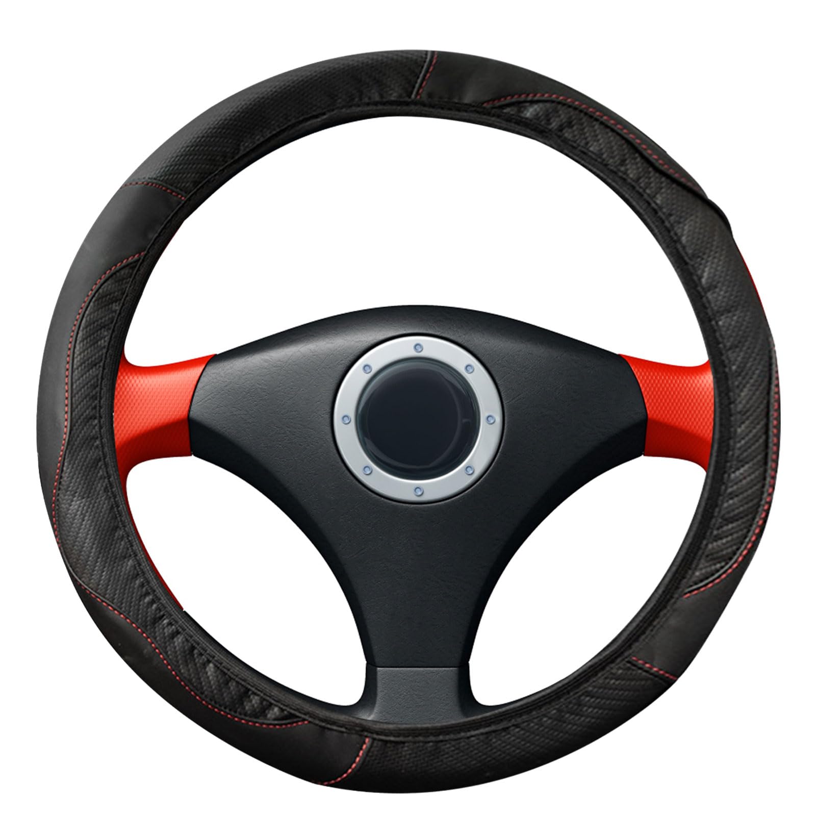 Mlysnd Premium Lenkradbezug Universal 38 cm – Atmungsaktive Anti-Rutsch Autoabdeckung, D-Förmiges Design für Komfort & Sportliches Interieur Mlysnd Premium Lenkradbezug Universal 38 cm – Atmungsaktive Anti-Rutsch Autoabdeckung, D-Förmiges Design für Komfort & Sportliches Interieur von Mlysnd