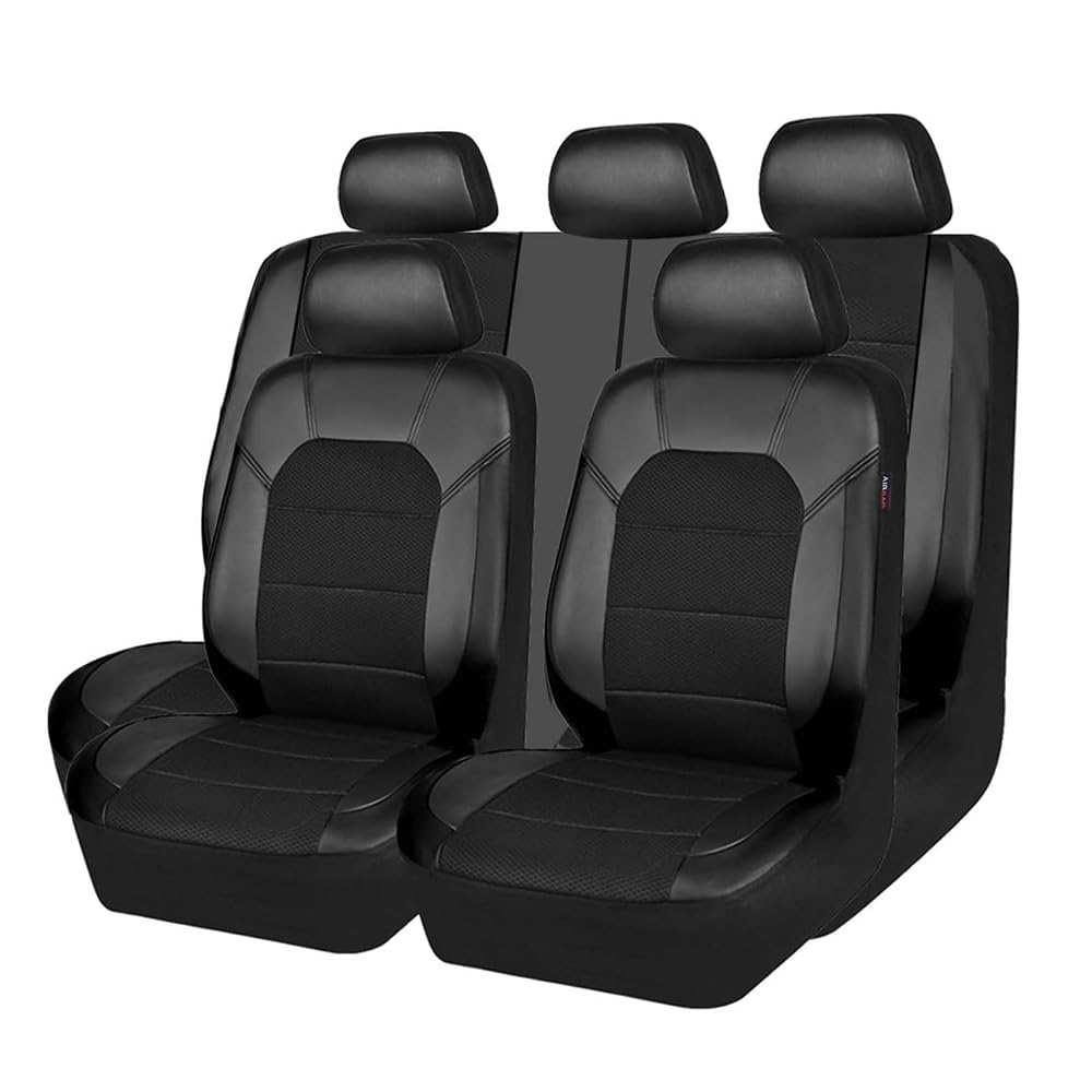 MoDma 9 Stück Autositzbezüge, für Suzuki Swace/Swace Comfort+ 5-Doors 2020-2023 Auto Sitzbezüge Wasserdicht Atmungsaktiv Auto Leder Sitzbezüge Innenraum Zubehör,Black von MoDma