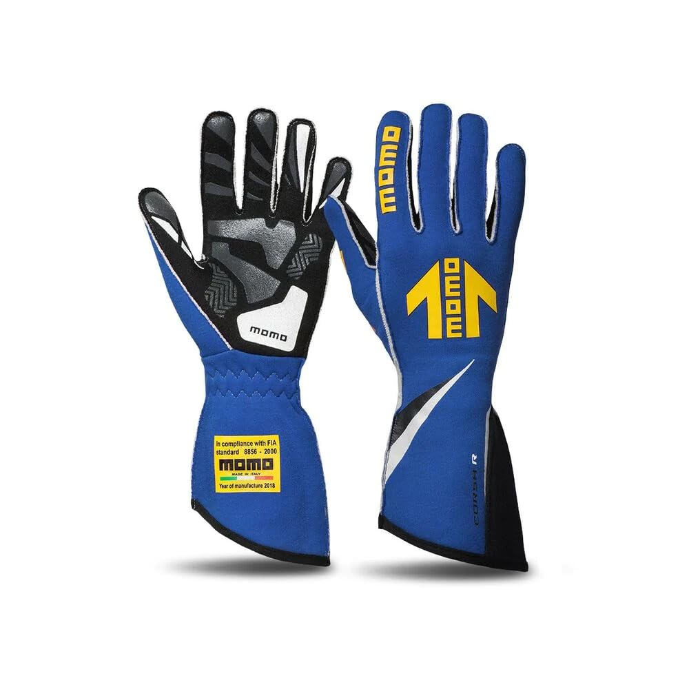 Momo corsa r handschuhe rennsport auto - rennhandschuhe blau grösse 11 - racing handschuhe fia von Momo