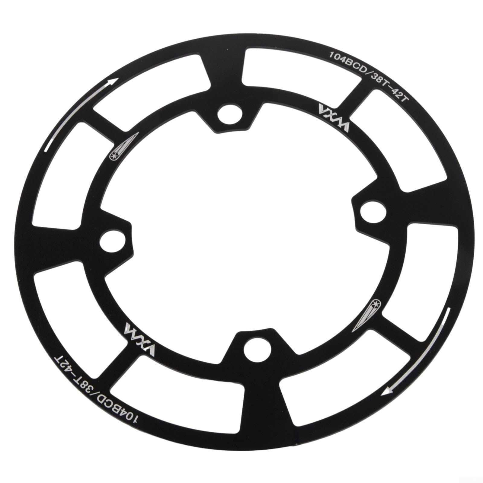 Mountainbike-Scheibenschutz BCD104 mm Kettenschutz für 32T 42T Ritzel leichte Aluminiumlegierung Schutz (38T-42T) von MoSundi