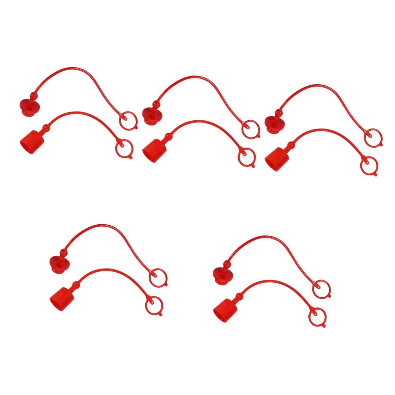 Mobestech Schlauchverbinder 10 Stück 1 Schnellstecker Hydraulik-/Tank-Verbindung Haltepresse Abdeckungen Anschlussstecker Befestigte Hydraulikkappen Gipfelverbinder Abschirmung Staubkappe von Mobestech