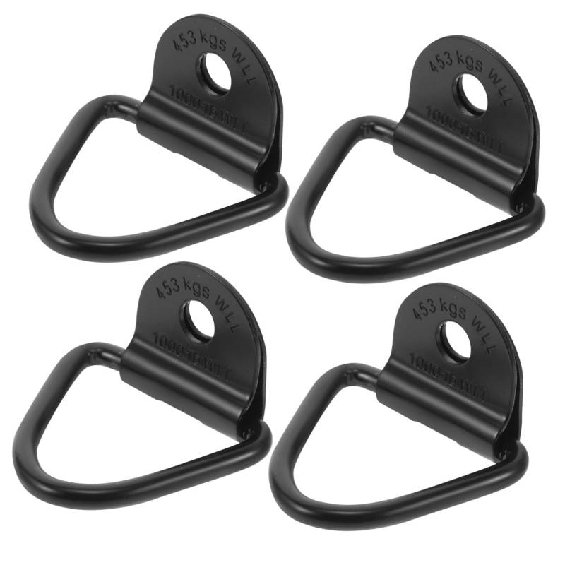 Mobestech 4sätze Tie-down Ring Aus Hochfestem Förmiges Design Einfach Zu Installieren Vielseitige Anwendung Für Lkw Anhänger Und Transport Inkl Schrauben Und Unterlegscheiben von Mobestech
