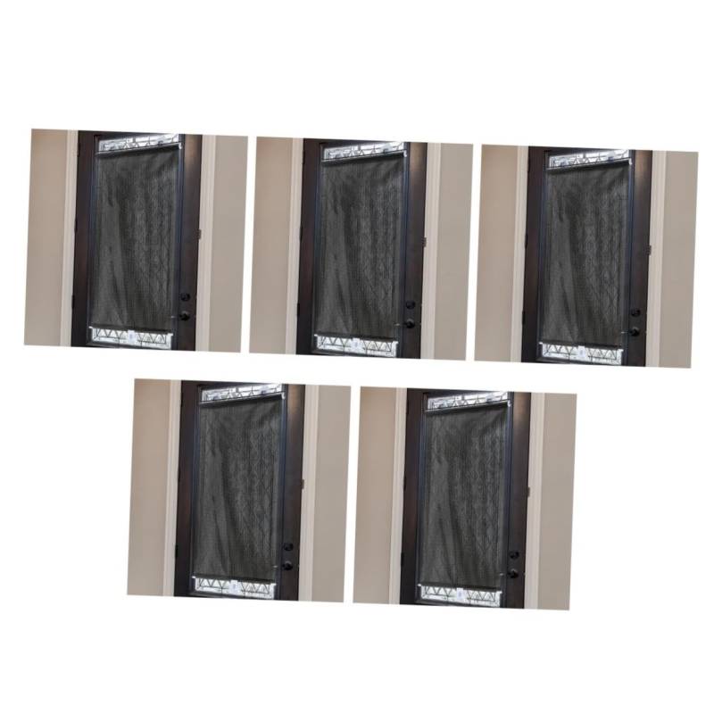 Mobestech 5 Stück Saugnapfbecher Sonnenschutz Fenster kein Bohrer Falten- drinnen Beläge Fenster Sonnenblocksaugung Sonnenschirme für Fenstersaugen PVC-Kunststofffolie Black von Mobestech