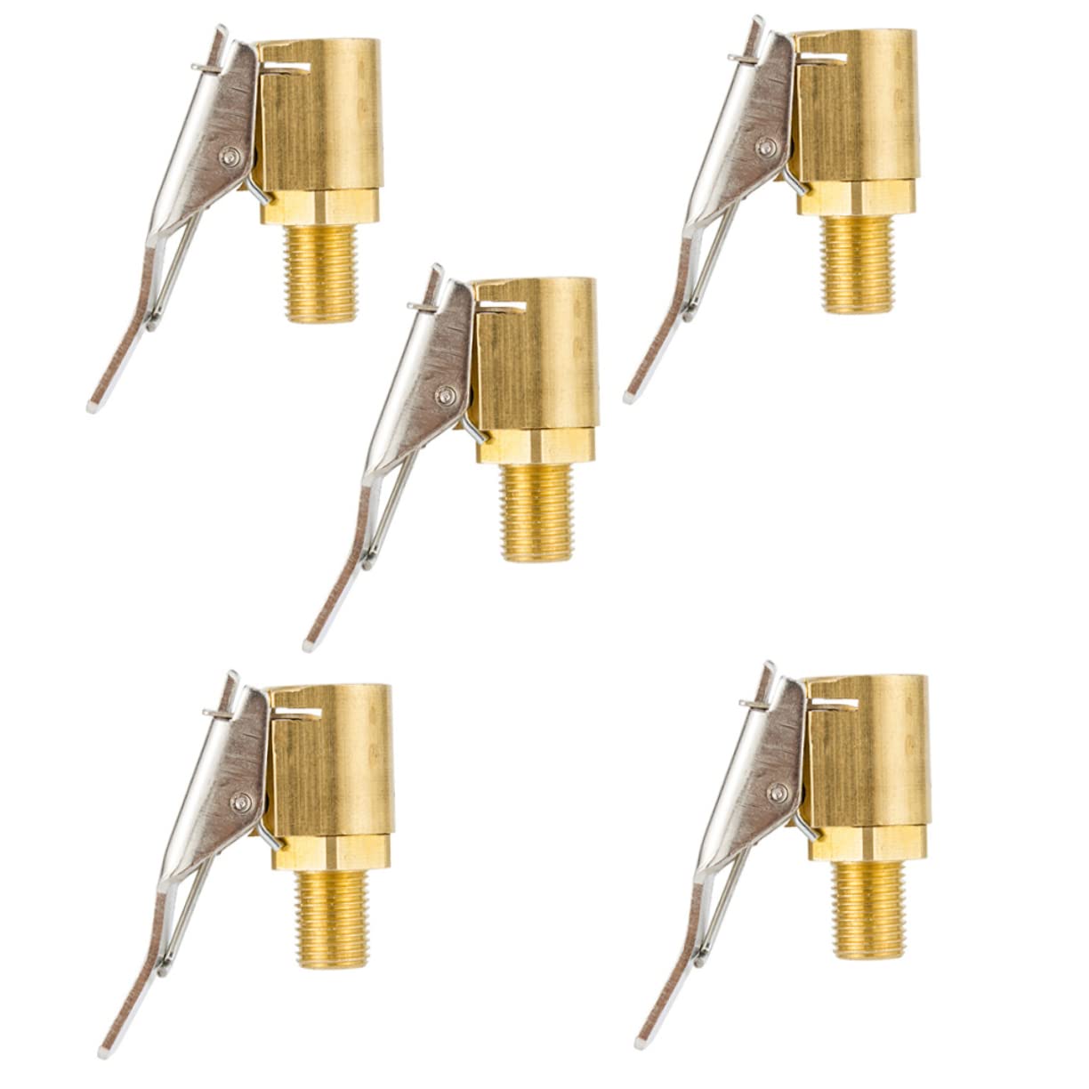 Mobestech 5Stücke Teiliges Reifenluft Chuck Praktische Ventilstecker für Autos aus Messing Einsetzbar für Porenschläuche Effizienter Reifenlufteingang Leicht und Tragbar Mobestech 5Stücke Teiliges Reifenluft Chuck Praktische Ventilstecker für Autos aus Messing Einsetzbar für Porenschläuche Effizienter Reifenlufteingang Leicht und Tragbar von Mobestech