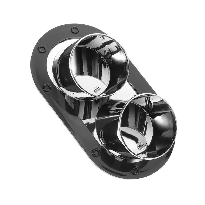 Mobestech Dekorative Aufkleber Für Auspuffrohre Fahrzeugzubehör Auto Aufkleber Auto Teil Auto Stoßfänger Dekoration Auto Versorgung Kfz -Teil Abs-Kunststoff Black von Mobestech