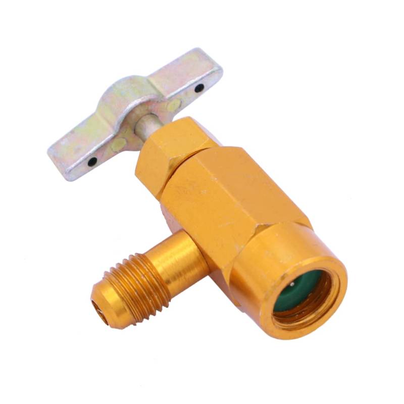 Mobestech R134A Dosenhahn Flaschengasgewinde Selbstöffner Abgabe Kältemittel Ac Dosenhahn Werkzeug Conditioner Golden von Mobestech