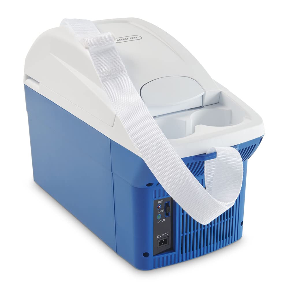 Mobicool MT08, tragbare thermo-elektrische Kühlbox / Heizbox, 8 Liter, 12 V für Auto, Lkw, Blau von Mobicool