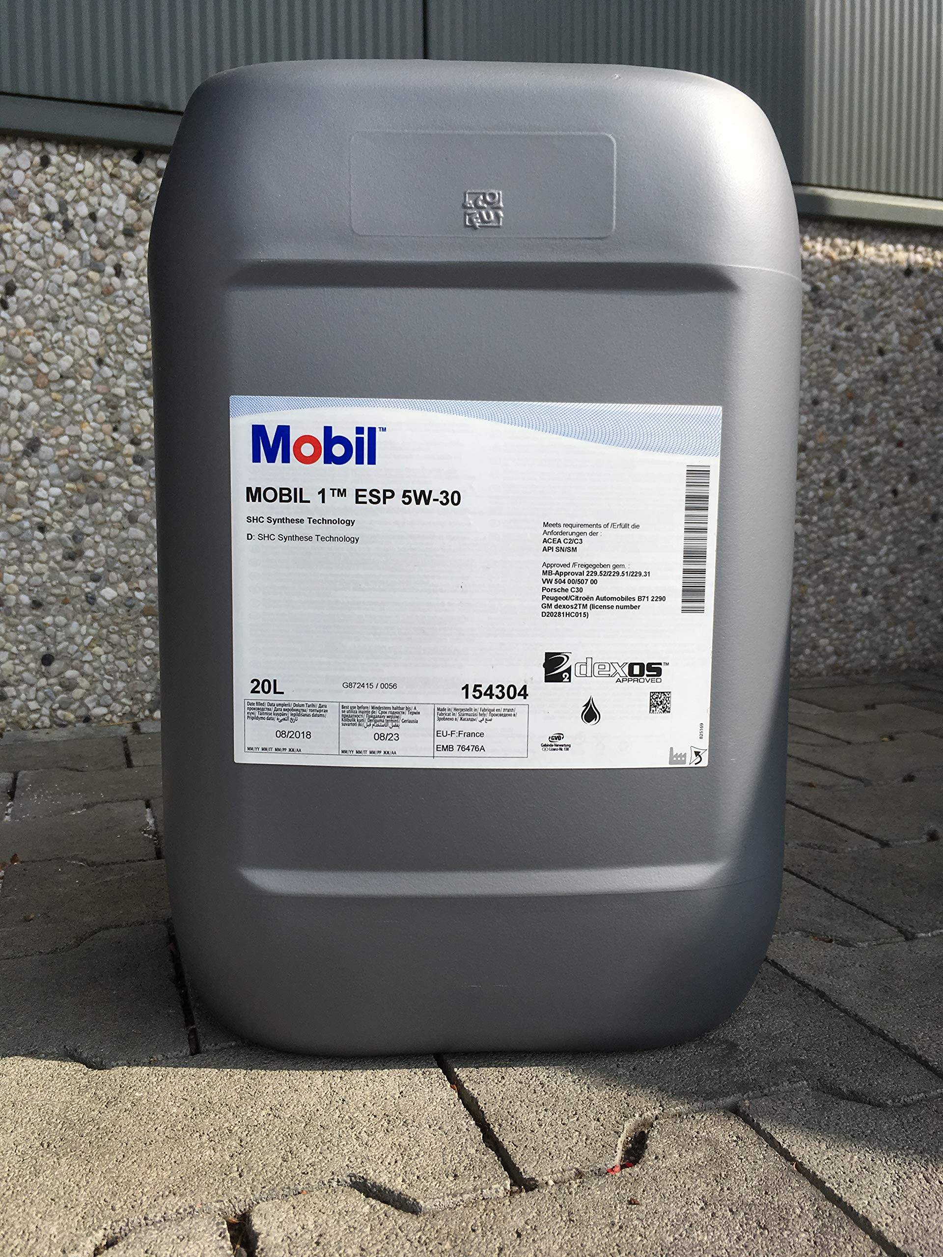 Mobil 1 ESP 5W30 154304 Motorenöl Synthetic, Gold, 20 Mobil 1 ESP 5W30 154304 Motorenöl Synthetic, Gold, 20 von Mobil 1 ESP 5W30