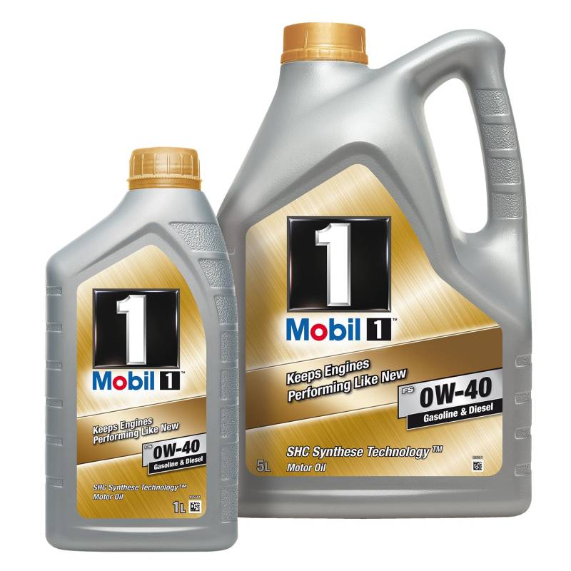 Mobil 153686 Motoröl FS 0W-40 Gasoline und Diesel, 5 L Plus 1 L von Mobil