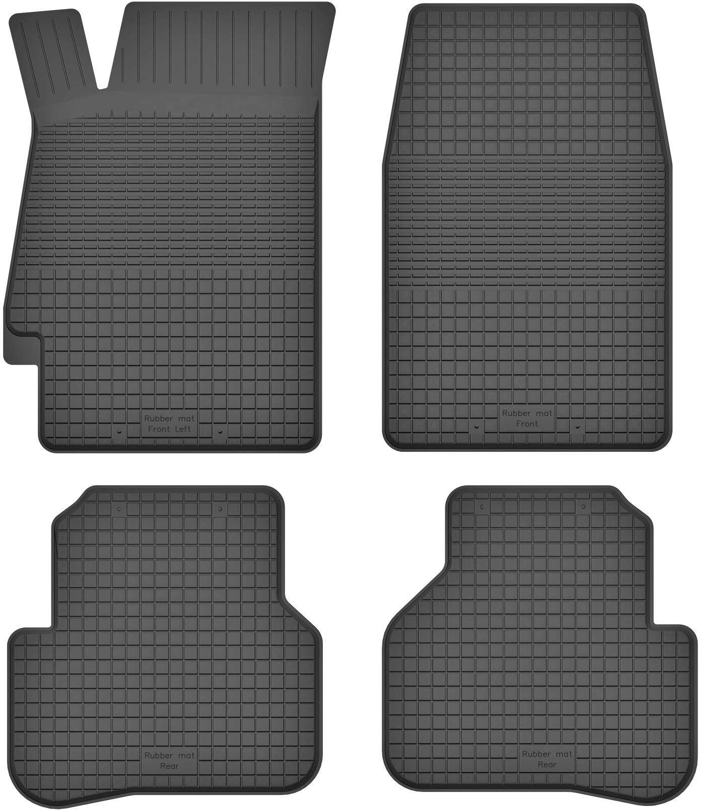 Gummimatten Gummi Fußmatten Satz für Honda Accord VI (1997-2002) - Hoher Rand 15 mm von Mobil-Fan