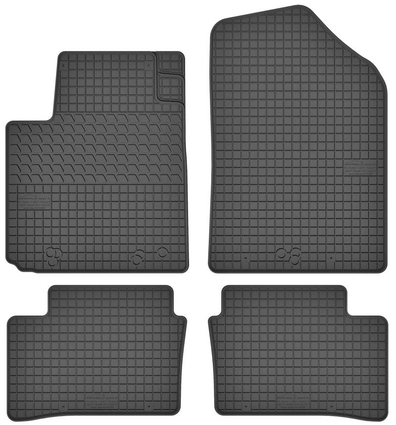 Gummimatten Gummi Fußmatten Satz für Hyundai i10 II (2013-2019) / Kia Picanto II (2011-2017) - Passgenau von Mobil-Fan