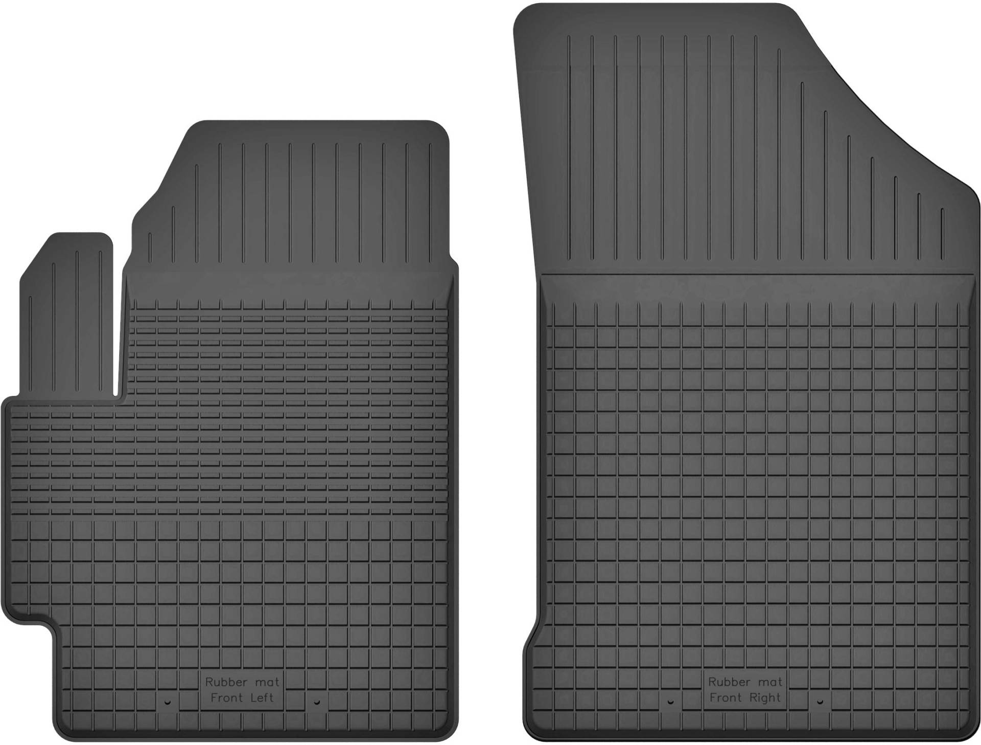 Gummimatten Vorne Gummi Fußmatten Satz für Suzuki Swift V (ab 2017) - 2-teilig - Hoher Rand 15 mm von Mobil-Fan