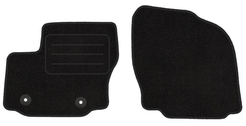 Vorne Velour Fußmatten Satz für Ford Galaxy MK2 / II (2006-2015) - 2-teilig - Passgenau von Mobil-Fan
