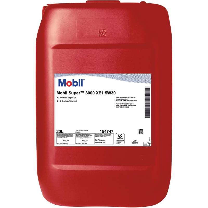 Mobil Super 3000 XE1 5W-30, 20L Pail von Mobil Super
