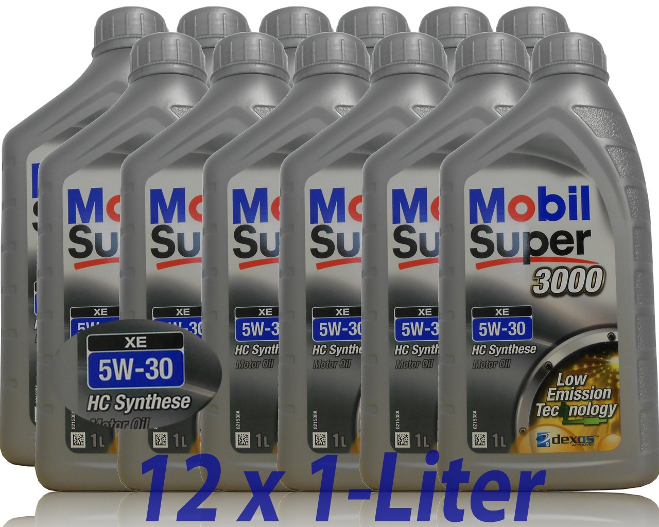 12x1 Liter Mobil Super 3000 XE 5W-30 Motoröl Motorenöl 5W30 von Mobil
