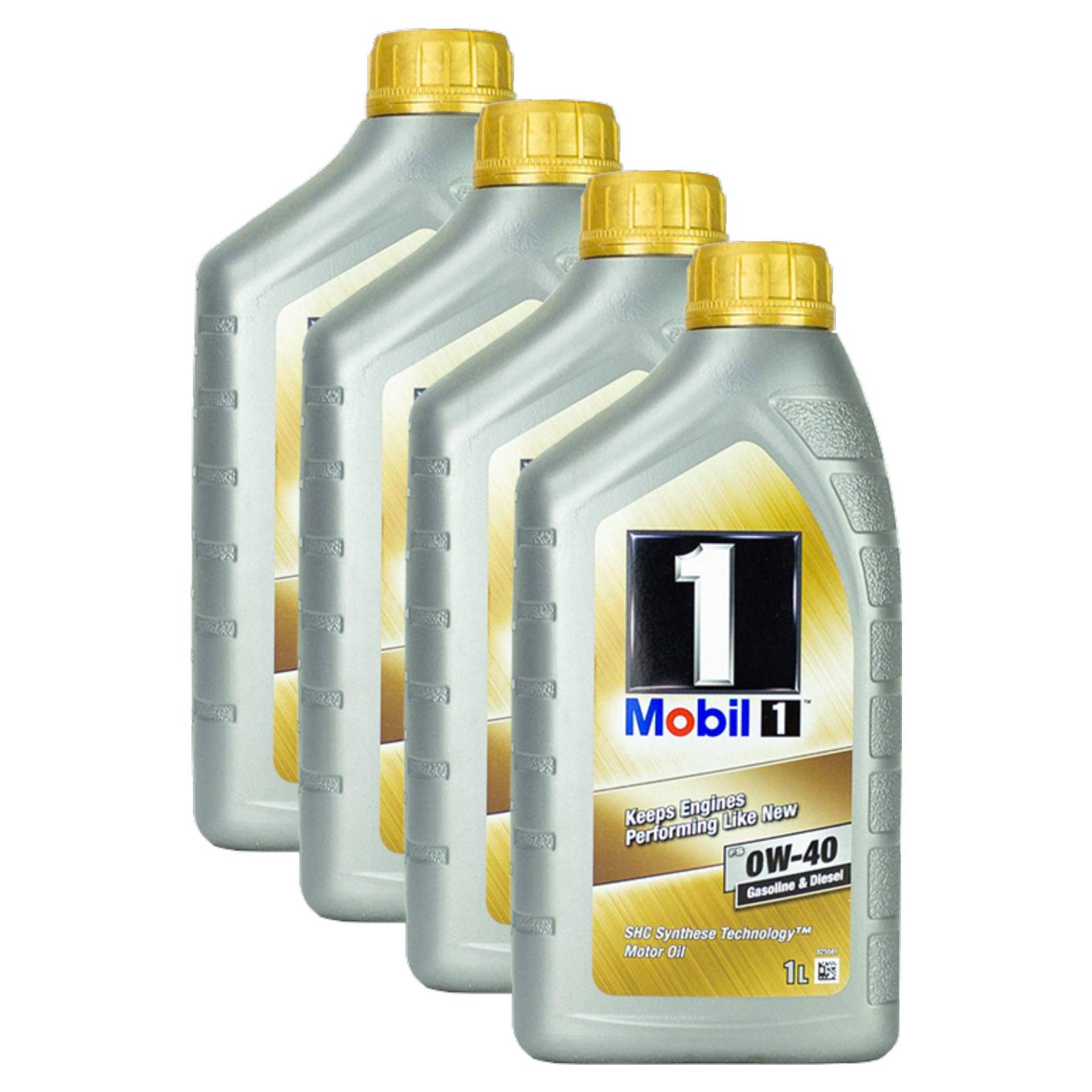 4x Motoröl Mobil 1 Fs 0w-40 1l Shc Synthese Technologie Diesel Benzin Hochleistung Langlebig Motoroil Oil One Protection Formula Shc Kaltstart Motorenöl Motorschutz Lange Lebensdauer von Mobil