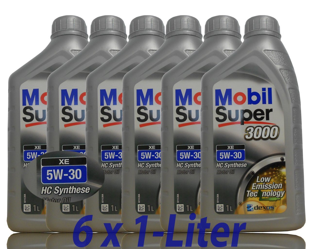 6x 1 L Liter Mobil Super™ 3000 XE 5W-30 Motor-Öl von Mobil
