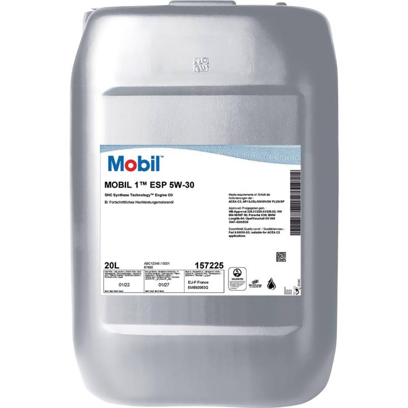 Mobil 1 ESP 5W-30 Pail 20L von Mobil