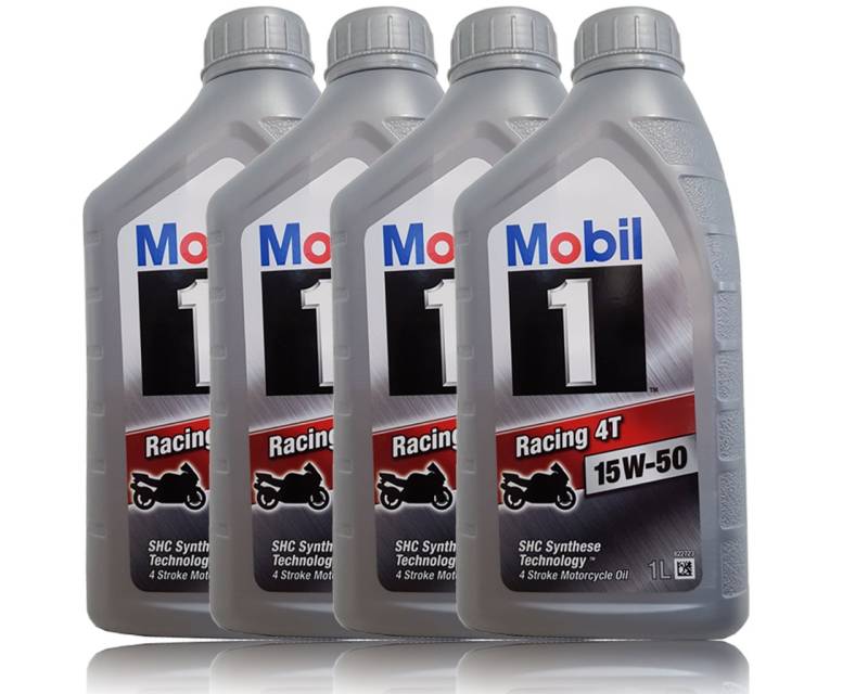 Mobil 1 Racing 4T 15W-50 4x1 Liter von Mobil