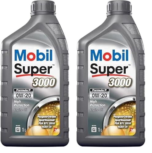 Mobil Super 3000 Formula P 0W-20, 1L (Packung mit 2) von Mobil