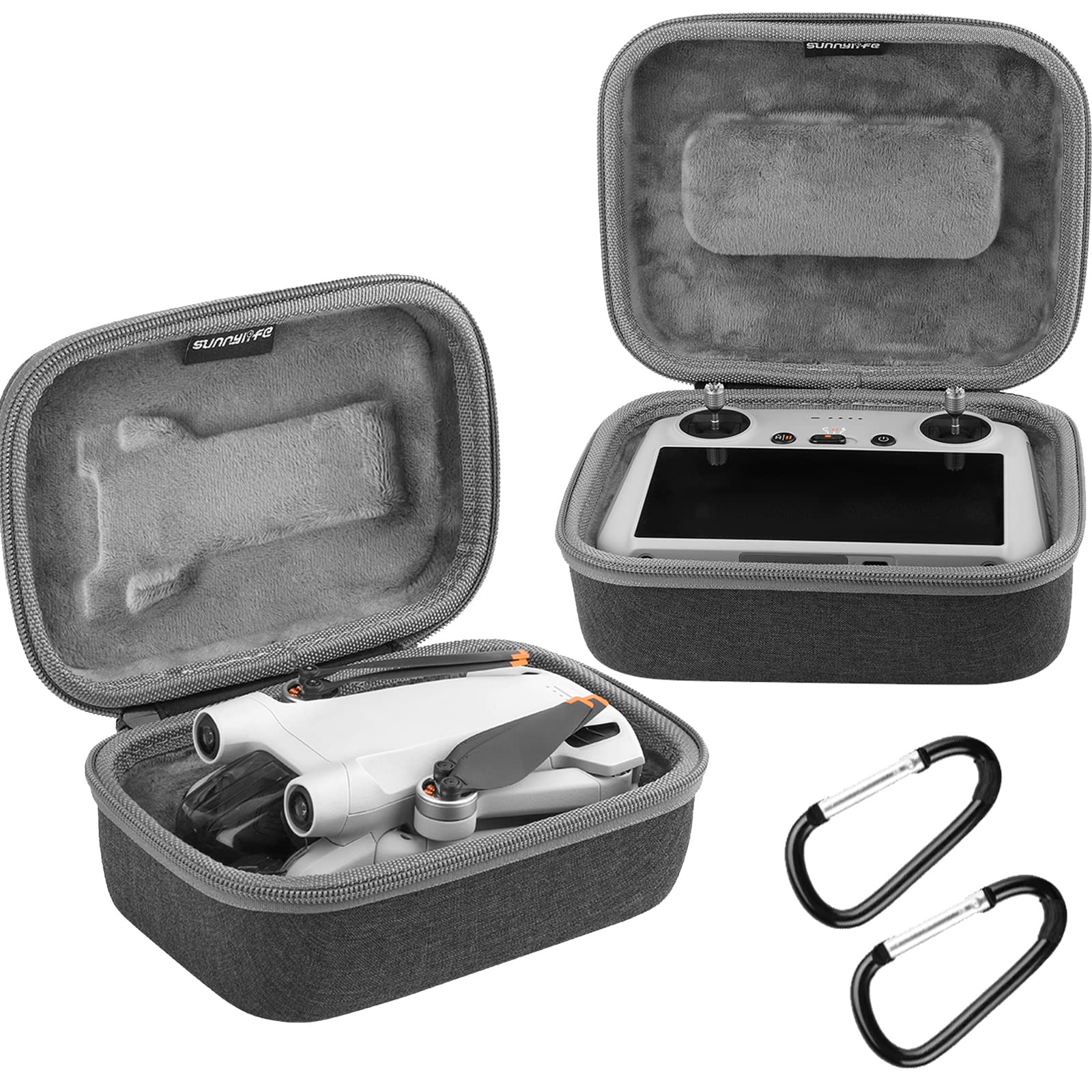 Schutztasche Tragetasche für DJI RC/Mini 3 Pro/ Fernbedienung Zubehör Tragbare Aufbewahrungstasche Tragetasche Tasche Tragbare Schutzhülle Aufbewahrungsbox Transportbox (1 für RC+1 für Mini 3 Pro) von Mocoli