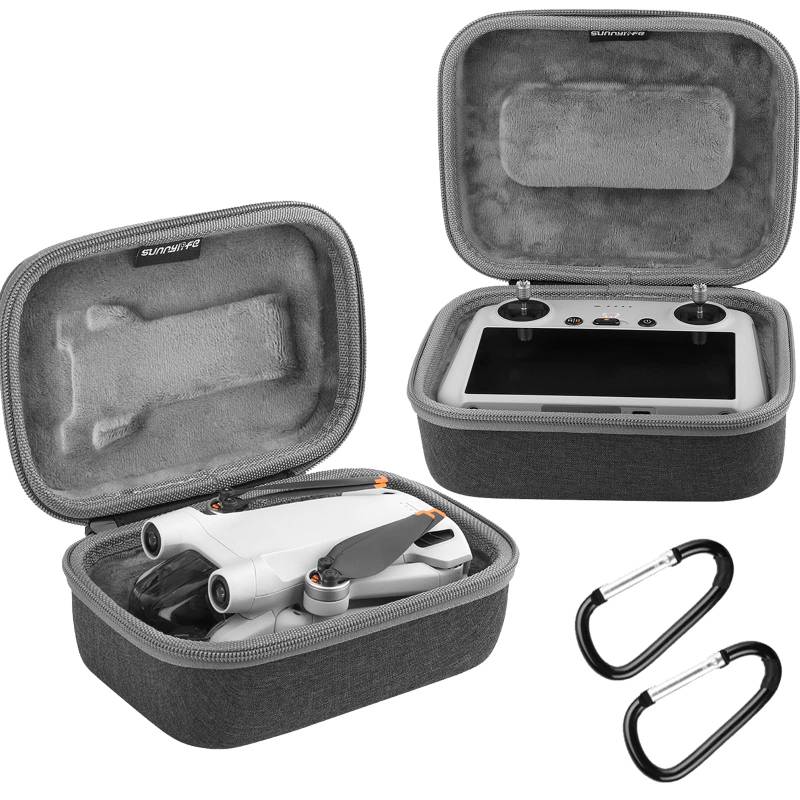 Schutztasche Tragetasche für DJI RC/Mini 3 Pro/Fernbedienung Zubehör Tragbare Aufbewahrungstasche Tragetasche Tasche Tragbare Schutzhülle Aufbewahrungsbox Transportbox (1 für RC+1 für Mini 3 Pro) von Mocoli