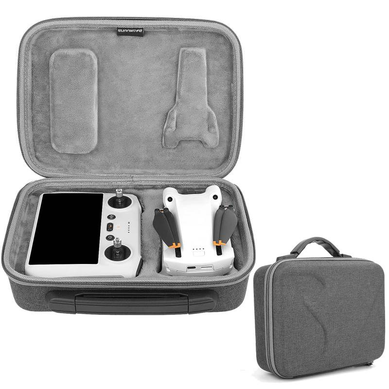 Schutztasche Tragetasche für DJI RC/RC-N1/Mini 3 Pro/Fernbedienung Zubehör Tragbare Aufbewahrungstasche Tragetasche Tasche Tragbare Schutzhülle Aufbewahrungsbox Transportbox (für RC und Mini 3 Pro) von Mocoli