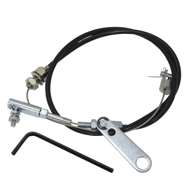 Mocturnity 24 Universal-Gaszug-Kit mit Halterung für Hot Rod Rat Rod SB Carter Vergaser von Mocturnity