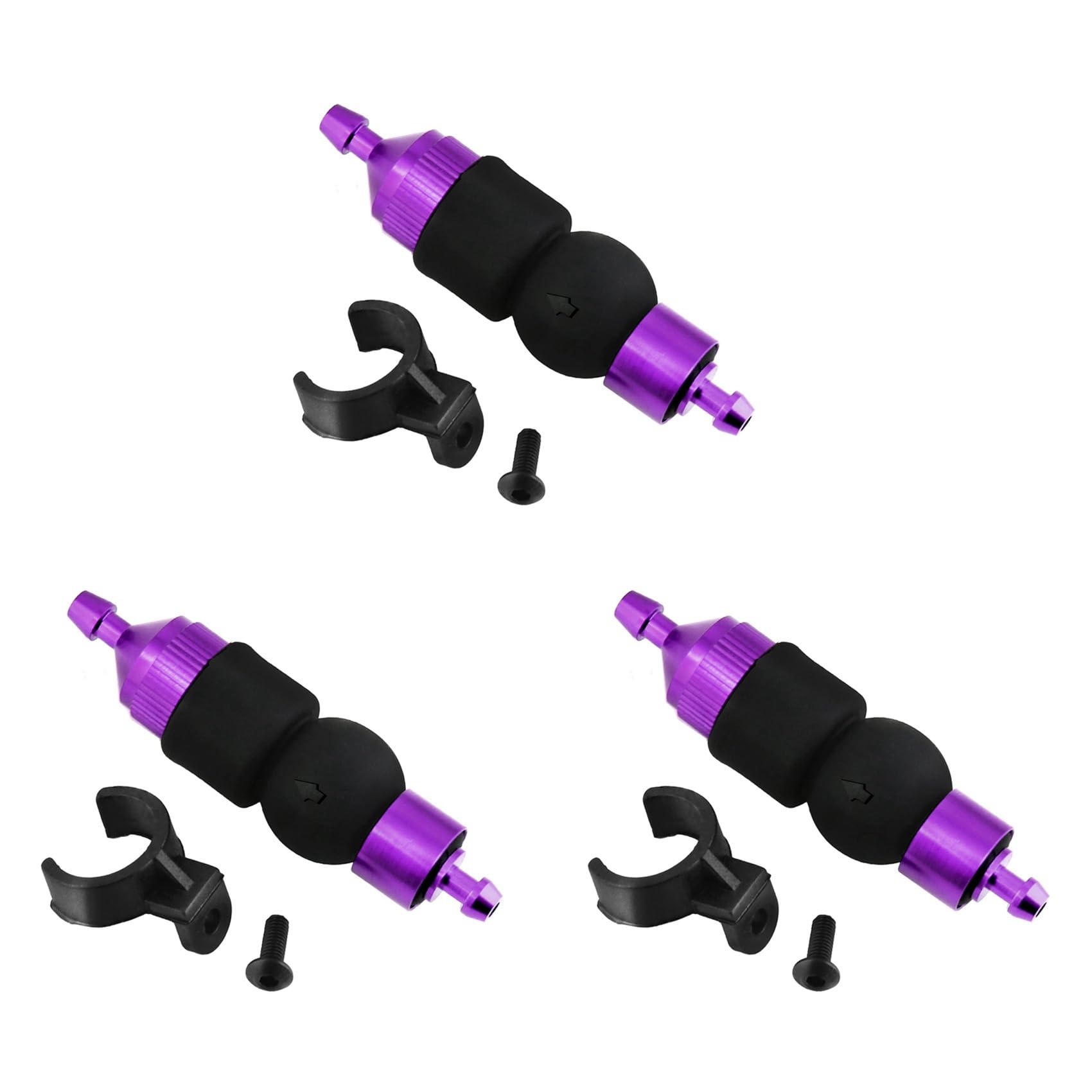 Mocturnity 3X Kraftstofffilter Nitro Motorteile Kraftstofftank Ersatzteile für 1/8 1/10 RC Modellauto Redcat,Lila Mocturnity 3X Kraftstofffilter Nitro Motorteile Kraftstofftank Ersatzteile für 1/8 1/10 RC Modellauto Redcat,Lila von Mocturnity