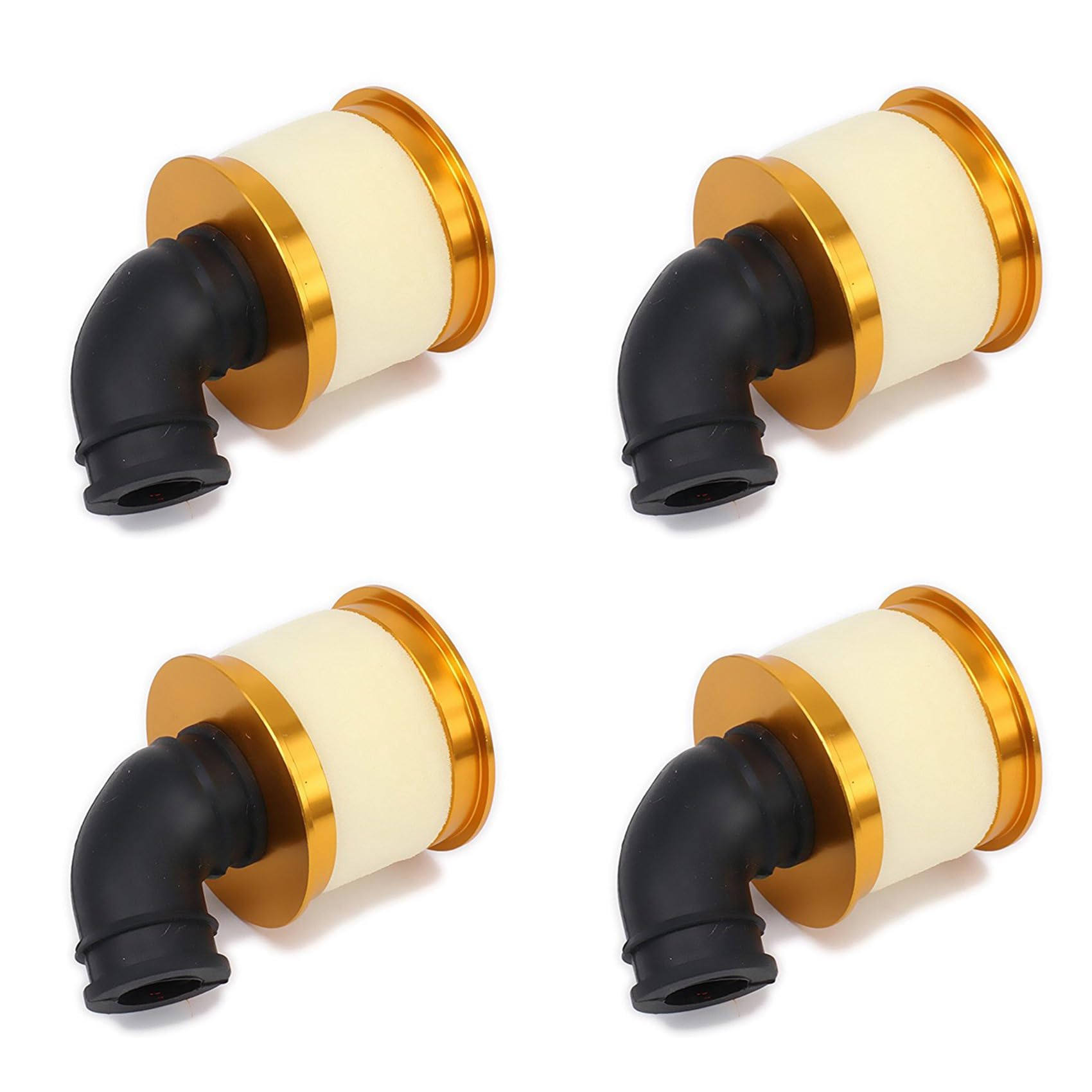 Mocturnity 4X Luftfilter Schwamm Open Alloy Aluminium 04104 für 1/10 RC Hobby Modell Nitro Car, Gold Mocturnity 4X Luftfilter Schwamm Open Alloy Aluminium 04104 für 1/10 RC Hobby Modell Nitro Car, Gold von Mocturnity