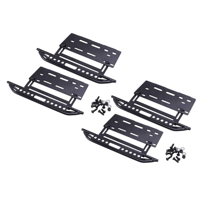 Mocturnity 4x Metallseite Stufen Seite Pedal Fuß Platten Schieber für Axial Scx10 Scx10 Ii 90046 Schale von Mocturnity