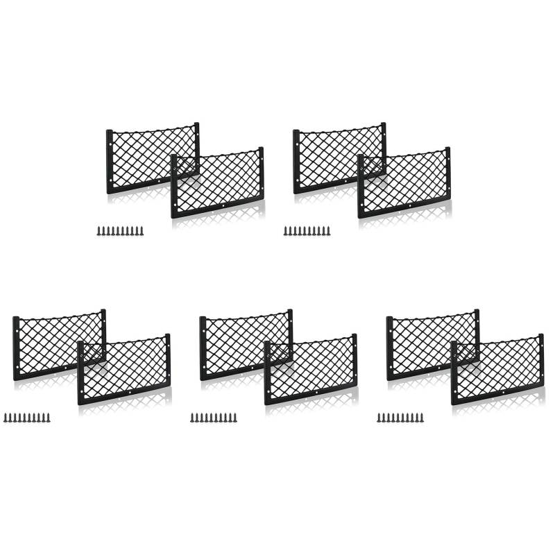 Mocturnity Auto Aufbewahrungsnetztasche Boot Gittergewebe Netzhalter Autotaschen Organisator Netz Autositz Gittergewebe Gerahmte Netztasche, 14 X 7, 10 Stücke von Mocturnity