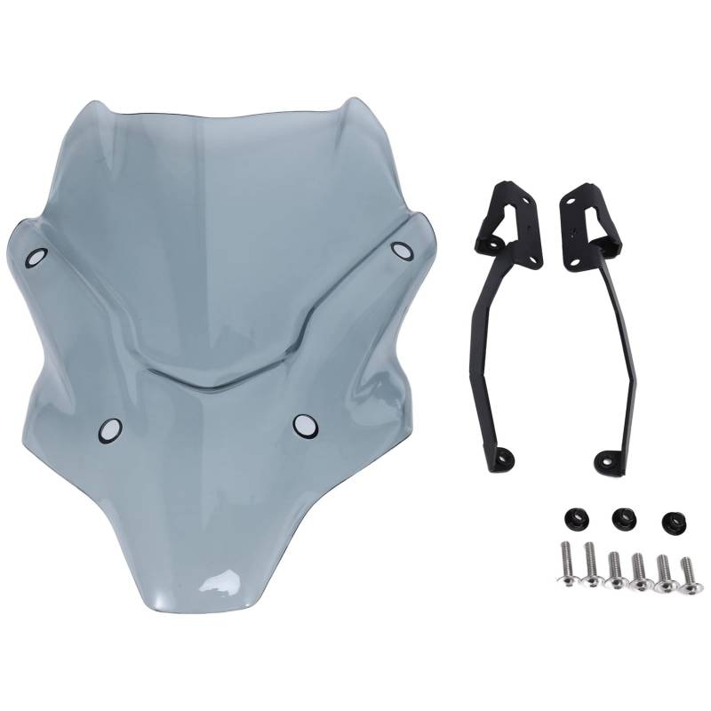 Mocturnity Motorrad Windschutzscheibe Doppelblase Windabweiser für FZ-07 MT07 FZ07 2021 (Transparent) von Mocturnity