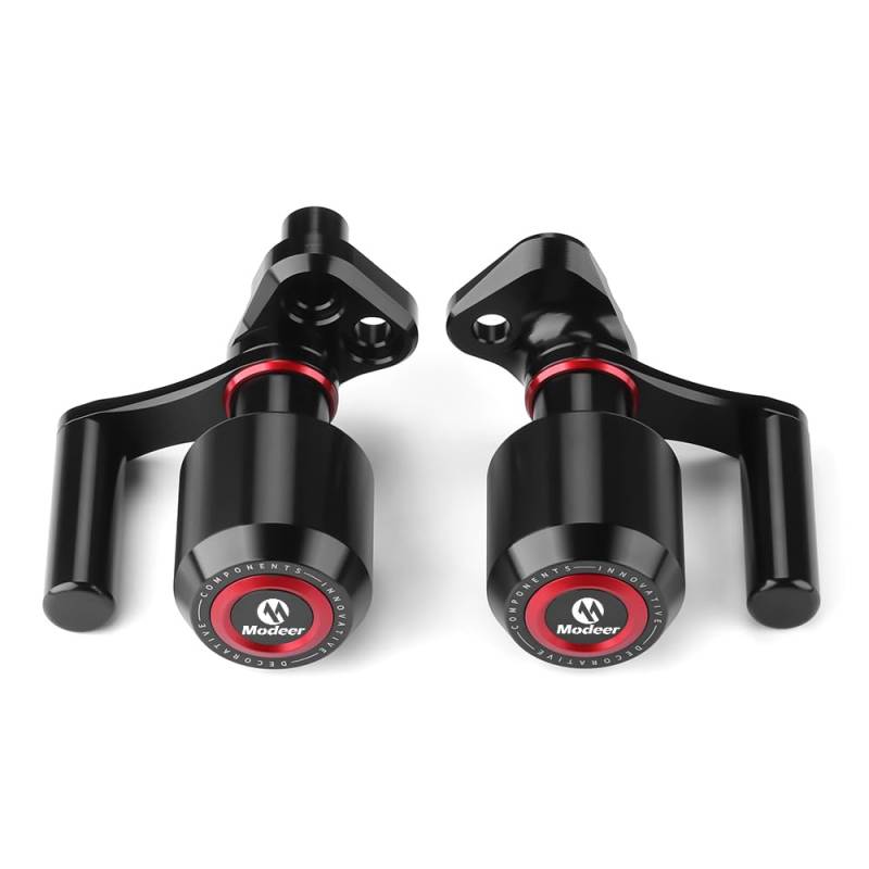Modeer Für B.M.W S1000XR 2020-2023 Motorrad Sturzpads rahmen Antikollisions-Fallschutz Slider Crash Sturzschutz Mit LED-Strahlerhalterung s1000 xr Zubehör (Rot) von Modeer