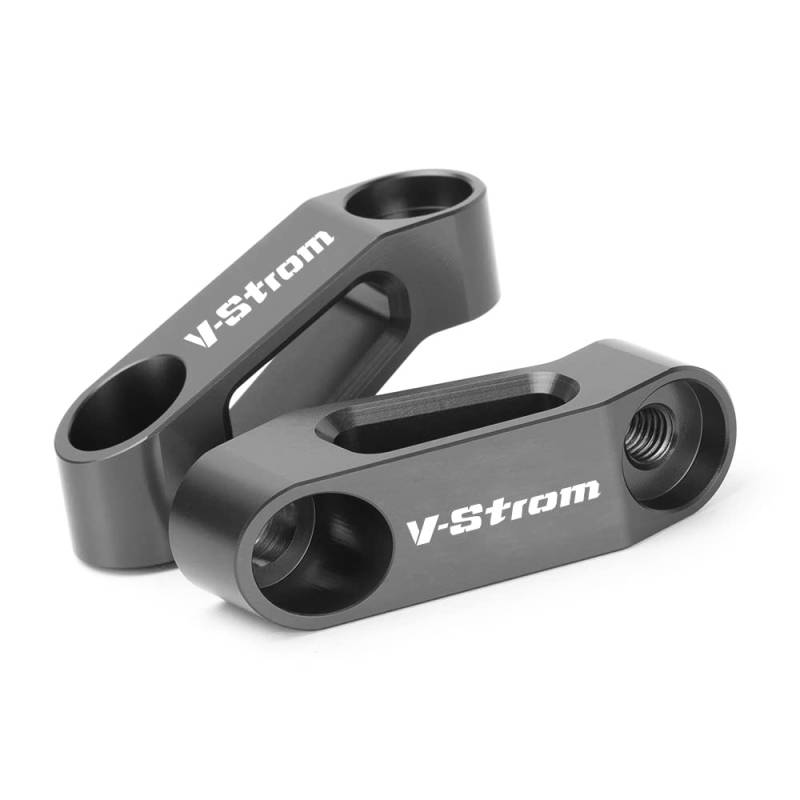 Modeer Für Suzuki V-strom 1000 650 1050 XT 250 Jedes Jahr Motorrad Rückspiegel Risers Extenders DL1000 DL650 DL250 vstrom1000 vstrom650 vstrom1050xt Zubehör (Grau) von Modeer