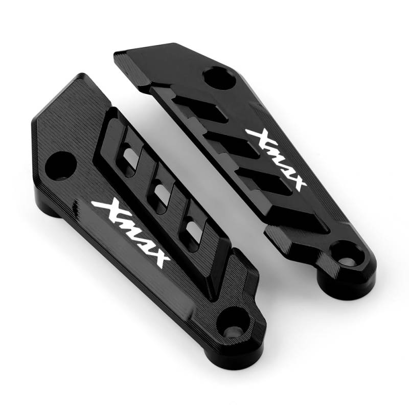 Modeer Für Y.amaha XMAX 250 Xmax 300 2017-2022 xmax Motorrad CNC Vorderrad-Bremssättel Paar vordere Kotflügelachse Dekorativer Schieber xmax250 xmax300 Zubehör (Schwarz) von Modeer