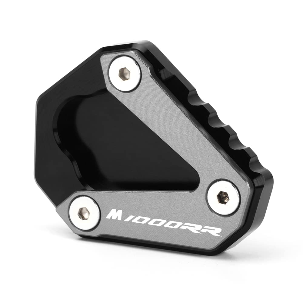 Modeer Kompatibel mit M1000RR 2021-2025 Motorradständer Fuß Seitenständer Verlängerungspolster Stützplatte Pedal m 1000 rr Zubehör (Grau) von Modeer