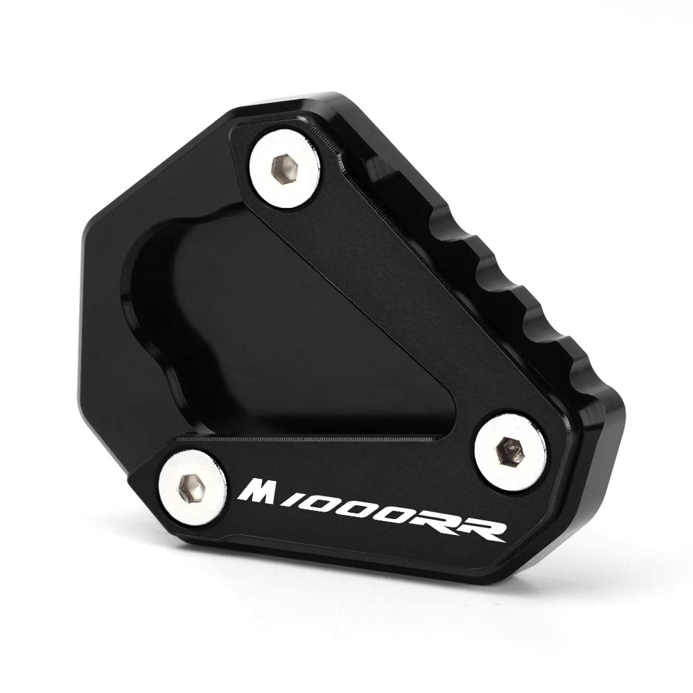 Modeer Kompatibel mit M1000RR 2021-2025 Motorradständer Fuß Seitenständer Verlängerungspolster Stützplatte Pedal m 1000 rr Zubehör (Schwarz) von Modeer