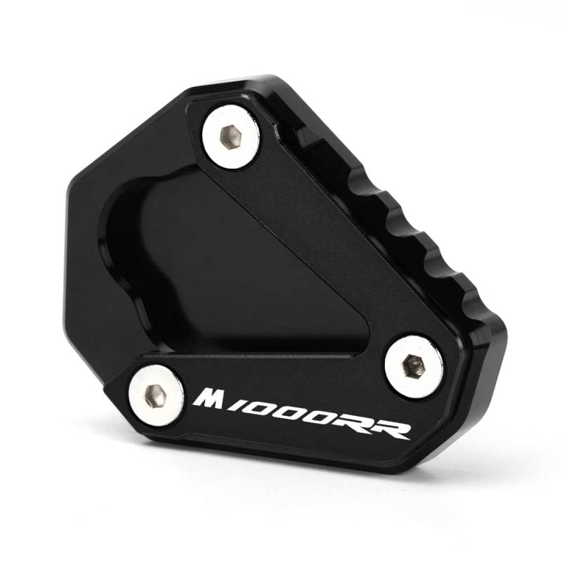 Modeer Kompatibel mit M1000RR 2021-2025 Motorradständer Fuß Seitenständer Verlängerungspolster Stützplatte Pedal m 1000 rr Zubehör (Schwarz) von Modeer