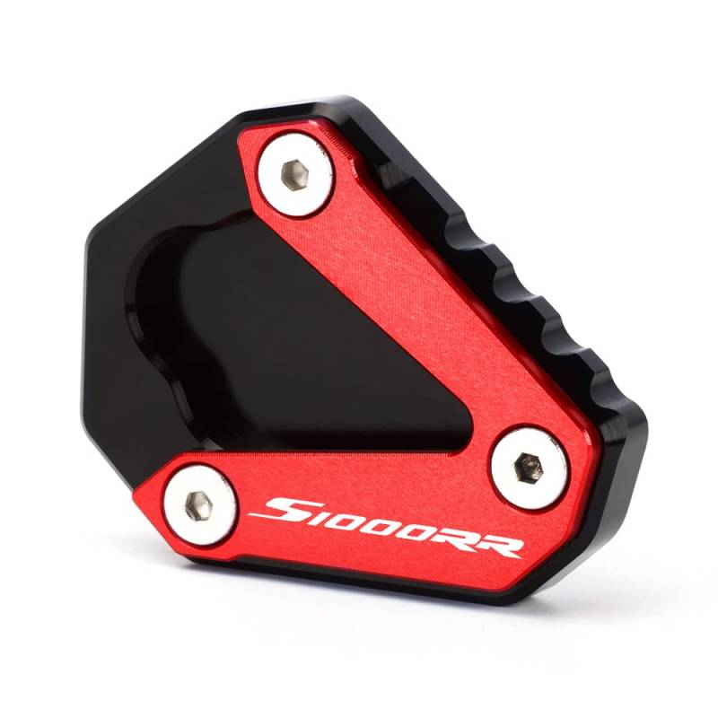 Modeer Kompatibel mit S1000RR 2019-2025 Motorradständer Fuß Seitenständer Verlängerungspolster Stützplatte Pedal s 1000 rr Zubehör (Rot) von Modeer