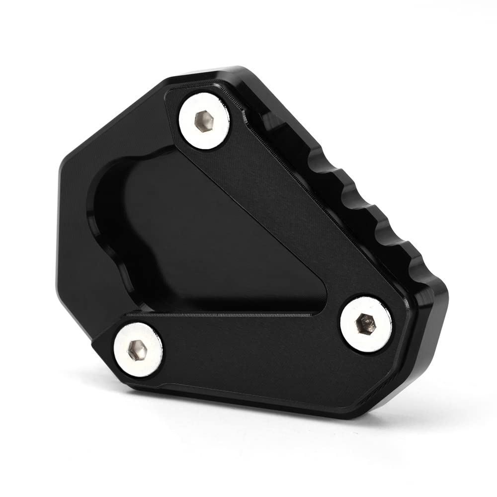 Modeer Motorrad Seitenständer Kompatibel mit S1000RR 2019-2025 S1000R M1000RR 2021-2025 M1000R 2023-2025 Verlängerungspolster Stützplatte Pedal s1000 r rr m 1000 r rr Zubehör (Schwarz) von Modeer