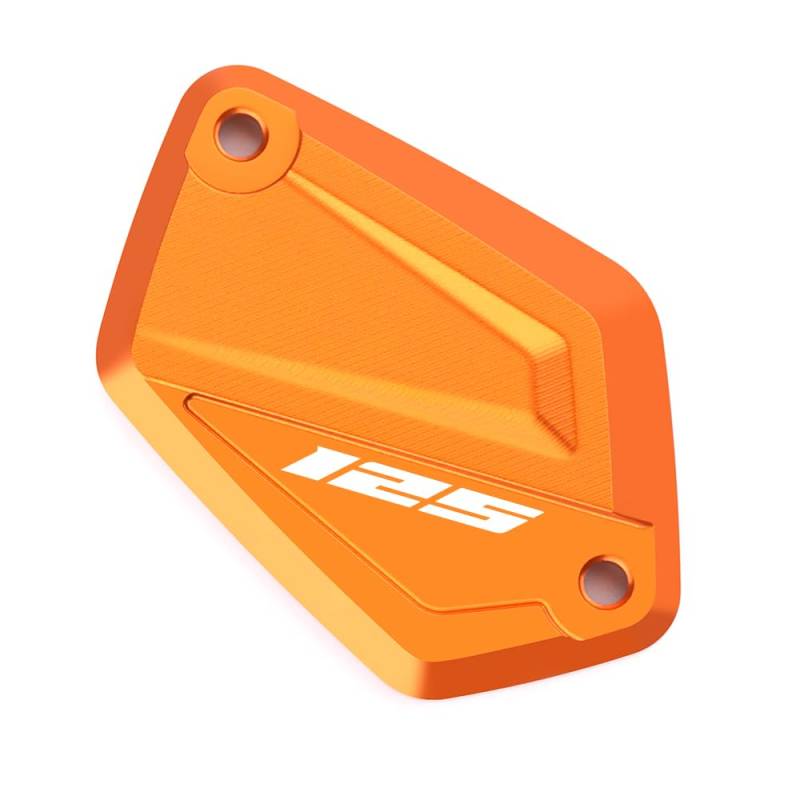 Modeer Kompatibel mit K&T&M DUKE 125 2024 | DUKE 390 2024 Motorrad CNC Bremsflüssigkeitsbehälter Zylinder Hauptbremsbehälterdeckel 125 duke 390 duke Zubehör (duke125-Orange) von Modeer