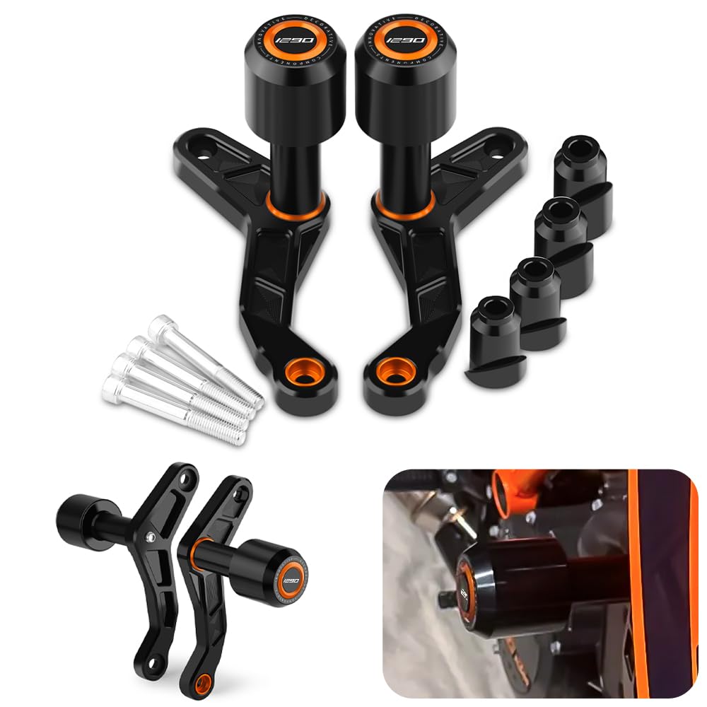 Modeer Kompatibel mit K.TM 1290 Super Duke R/RR 2020 2021 2022 2023 Motorrad rahmen Antikollisions-Fallschutz Slider Crash 1290 super duke r Zubehör (Orange) von Modeer